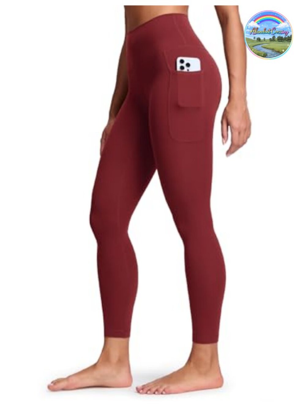 HeyNuts Pro Pockets Yoga Leggings High Rise 7/8 Ankle 25" Inseam